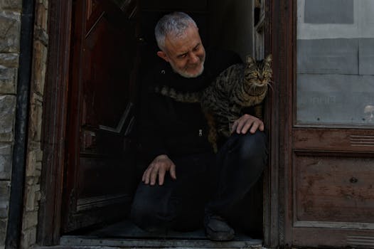 cat enjoying a quiet moment