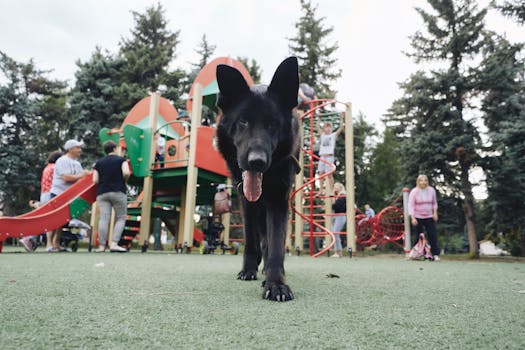 community pet fair with families and pets