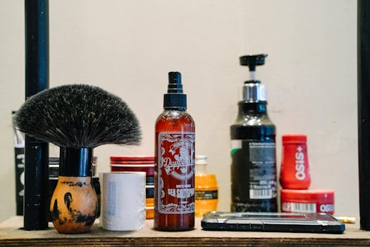 grooming tools and supplies